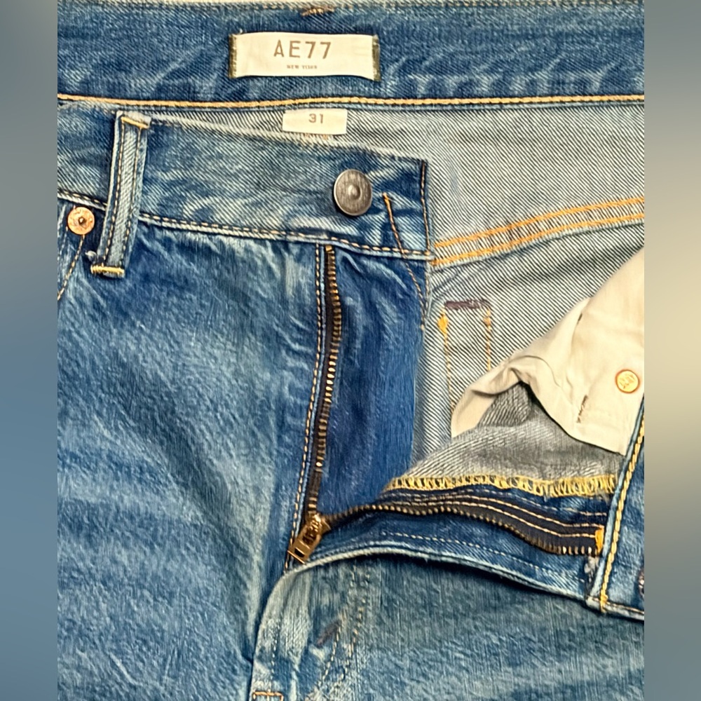 AE77 Premium Super Wide Side Stripe Jean - Picture 11 of 14